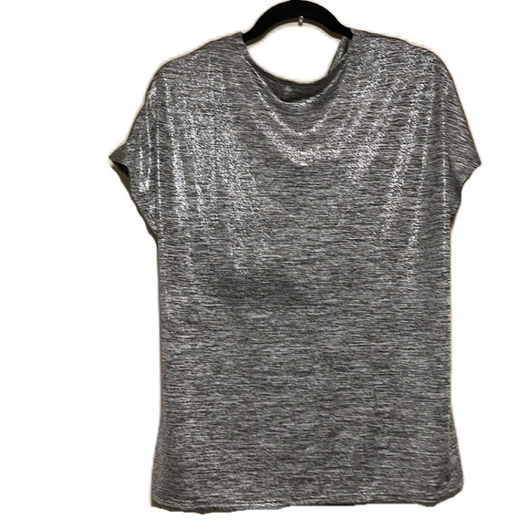 EasyWear By Chico’s, With a glow look, Cap Sleeves, Nice Neckline Top, Multi, 2 - Picture 2 of 6